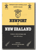 28/10/1980 : Newport v New Zealand