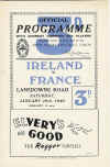 29/01/1949 : Ireland v France