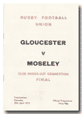 29/04/1972 : Gloucester v Moseley