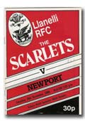 29/11/1986 : Llanelli v Newport