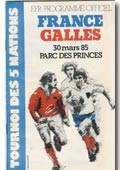 30/03/1985 : France v Wales