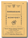 31/03/1959 : Barbarians v Newport