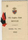 The Eagles Club Dinner May 1922 (Signed)