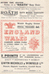 17/01/1953 : England v Wales