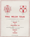 June 1986 : Tonga v Wales