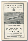 07/09/1955 : Cardiff v Rumania