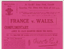 23/02/1929 : Wales v France