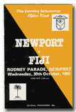 30/10/1985 : Newport v Fiji